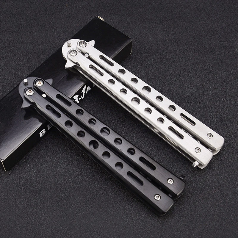 Butterfly Trainer Collapsible Knife Self-defense Does Not Sharpen Rivet Maintenance-free Butterfly Knife Practice Tool Not Edged
Butterfly Trainer Collapsible Knife Self-defense Does Not Sharpen Rivet Maintenance-free Butterfly Knife Practice Tool Not Edged