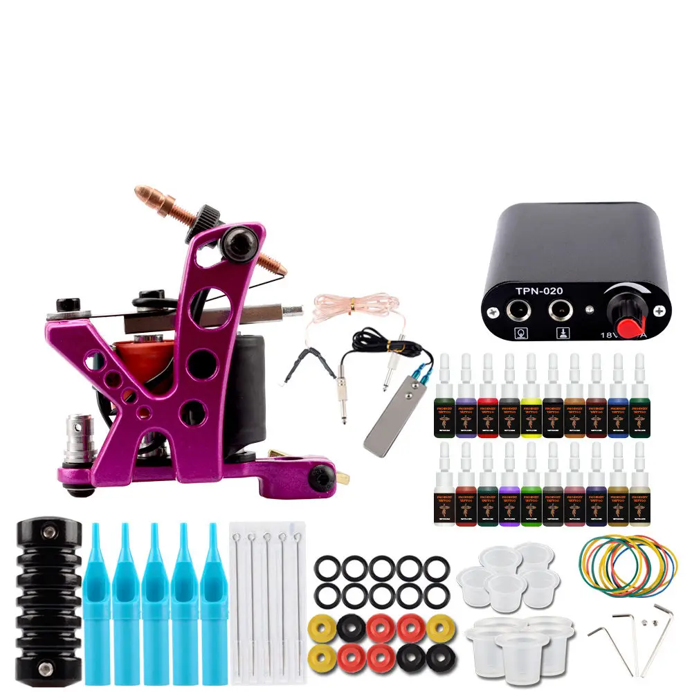Tattoo Set Complete Machine Gun Permanent Pigment Kit Power Supplies Tattoo Needles Grips Makeup Set Tools Body Art Tattoo Kit
Tattoo Set Complete Machine Gun Permanent Pigment Kit Power Supplies Tattoo Needles Grips Makeup Set Tools Body Art Tattoo Kit