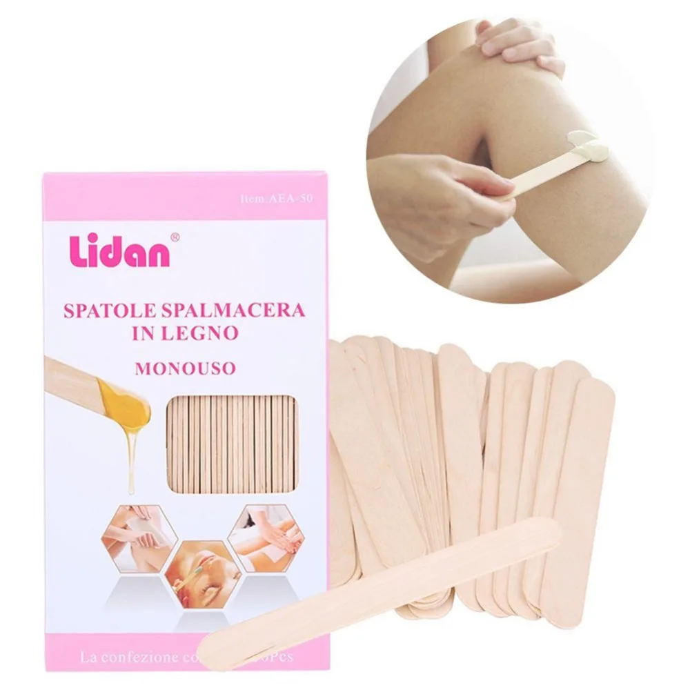 50pcs Wooden Wax Spatula Tongue Depressor Disposable stick Hard Wax Bean Mixing Strips Facial Mask Hair Remove Cream Applicator
50pcs Wooden Wax Spatula Tongue Depressor Disposable stick Hard Wax Bean Mixing Strips Facial Mask Hair Remove Cream Applicator