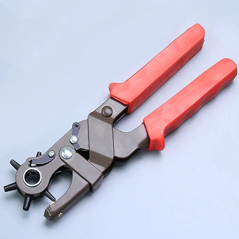 Leather Belt Hole Punch Plier Eyelet Puncher Revolve Sewing Machine Bag Setter Tool Watchband Strap Household leathercraft
Leather Belt Hole Punch Plier Eyelet Puncher Revolve Sewing Machine Bag Setter Tool Watchband Strap Household leathercraft