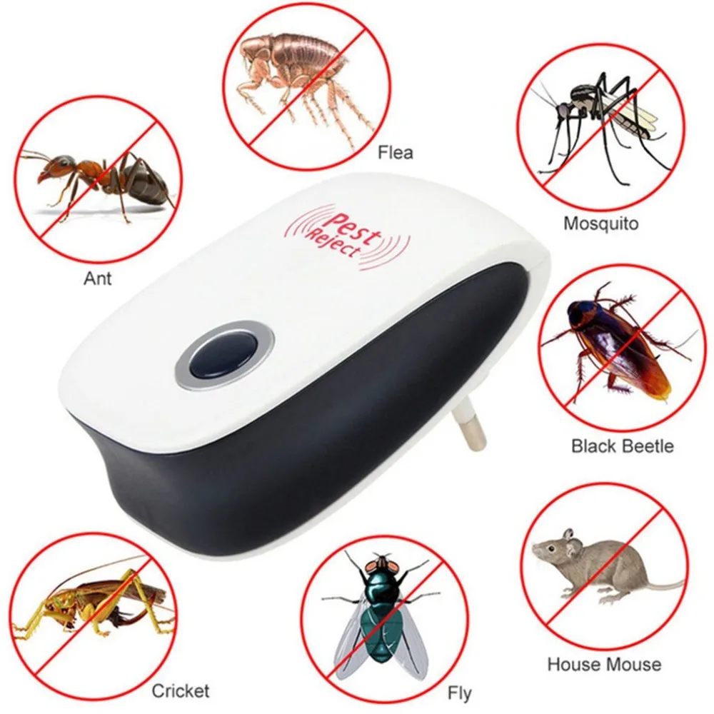 Electronic Insect Repeller Cat Ultrasonic Anti Mosquito Rat Cockroach Pest Reject Repellent
Electronic Insect Repeller Cat Ultrasonic Anti Mosquito Rat Cockroach Pest Reject Repellent
