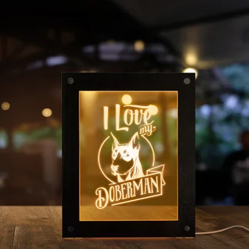 I Love My Doberman Customized Picture Frame Lamp Personalized Portrait Dig Breed Photo Frame Kid Room Bedside Sleepy Accent Lamp
I Love My Doberman Customized Picture Frame Lamp Personalized Portrait Dig Breed Photo Frame Kid Room Bedside Sleepy Accent Lamp