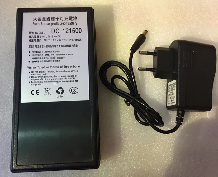MasterFire 10set/lot High Quality Portable DC 121500 12V 15000mAh Battery Super Rechargeable Polymer Lithium Batteries With Plug
MasterFire 10set/lot High Quality Portable DC 121500 12V 15000mAh Battery Super Rechargeable Polymer Lithium Batteries With Plug