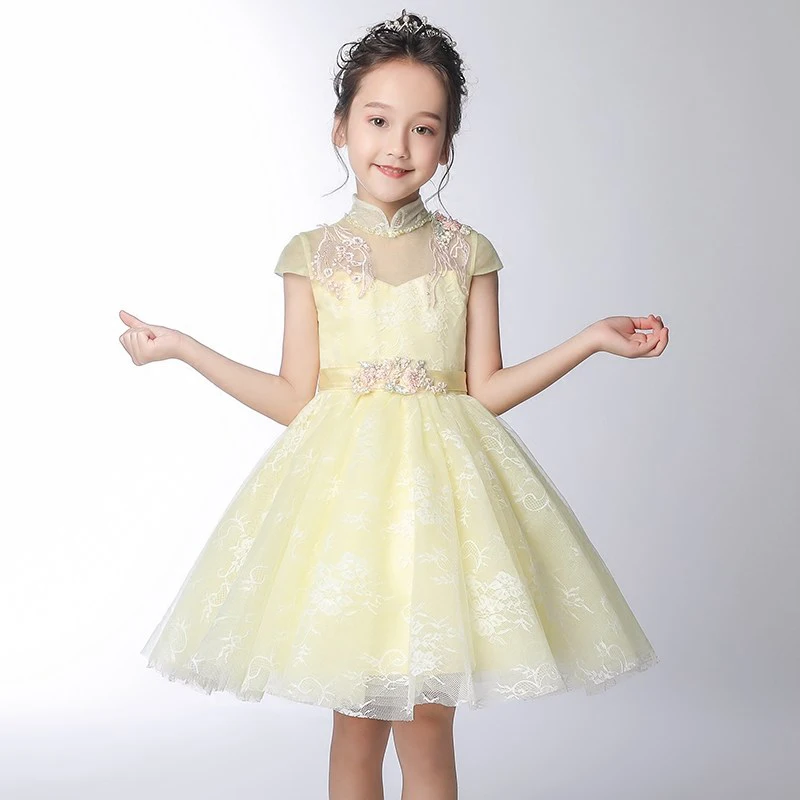 Cute Yellow Flower Girl Dresses Embroidery Stand Collar Kids Pageant Dress for Birthday Wedding Ball Gown Princess Prom Dress
Cute Yellow Flower Girl Dresses Embroidery Stand Collar Kids Pageant Dress for Birthday Wedding Ball Gown Princess Prom Dress
