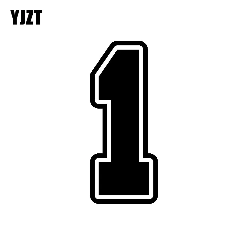 YJZT 6.8CM*16CM Fun Number 1 Vinyl Car Sticker Motorcycle Decal Graphical Black/Silver C11-0760
YJZT 6.8CM*16CM Fun Number 1 Vinyl Car Sticker Motorcycle Decal Graphical Black/Silver C11-0760