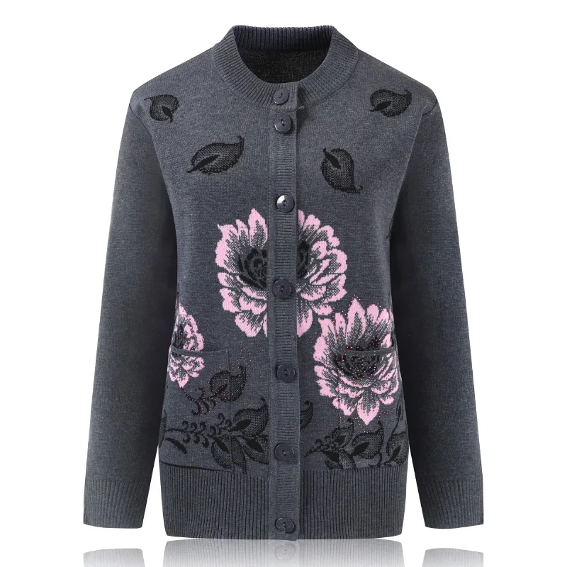 Middle and old aged Women's Knit Cardigan Coat 2019 Autumn Winter Loose O neck Grandma Sweater Coat Plus size 4XL Warm Knitwear
Middle and old aged Women's Knit Cardigan Coat 2019 Autumn Winter Loose O neck Grandma Sweater Coat Plus size 4XL Warm Knitwear