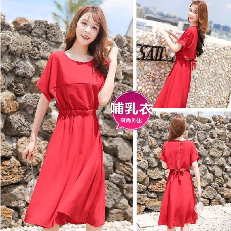 Backless Chiffon Maternity Nursing Dress Summer New Fashion Slim Breastfeding Clothes For Pregnant Women Eleganl Pregnancy Dress
Backless Chiffon Maternity Nursing Dress Summer New Fashion Slim Breastfeding Clothes For Pregnant Women Eleganl Pregnancy Dress