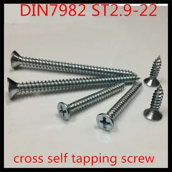 1000pcs/lot DIN7982 ST2.9-22 Steel With Zinc Plus Hard Cross Recessed Phillips Flat Head Countersunk Self Tapping Screw
1000pcs/lot DIN7982 ST2.9-22 Steel With Zinc Plus Hard Cross Recessed Phillips Flat Head Countersunk Self Tapping Screw
