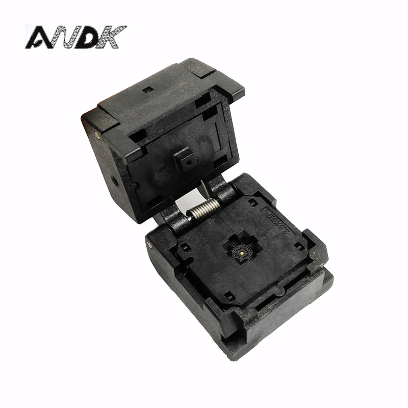 QFN20 MLF20 WLCSP20 Burn in Socket Adapter Pitch 0.4mm IC Body Size 3x3mm IC549-0204-005-G Clamshell Test Socket
QFN20 MLF20 WLCSP20 Burn in Socket Adapter Pitch 0.4mm IC Body Size 3x3mm IC549-0204-005-G Clamshell Test Socket