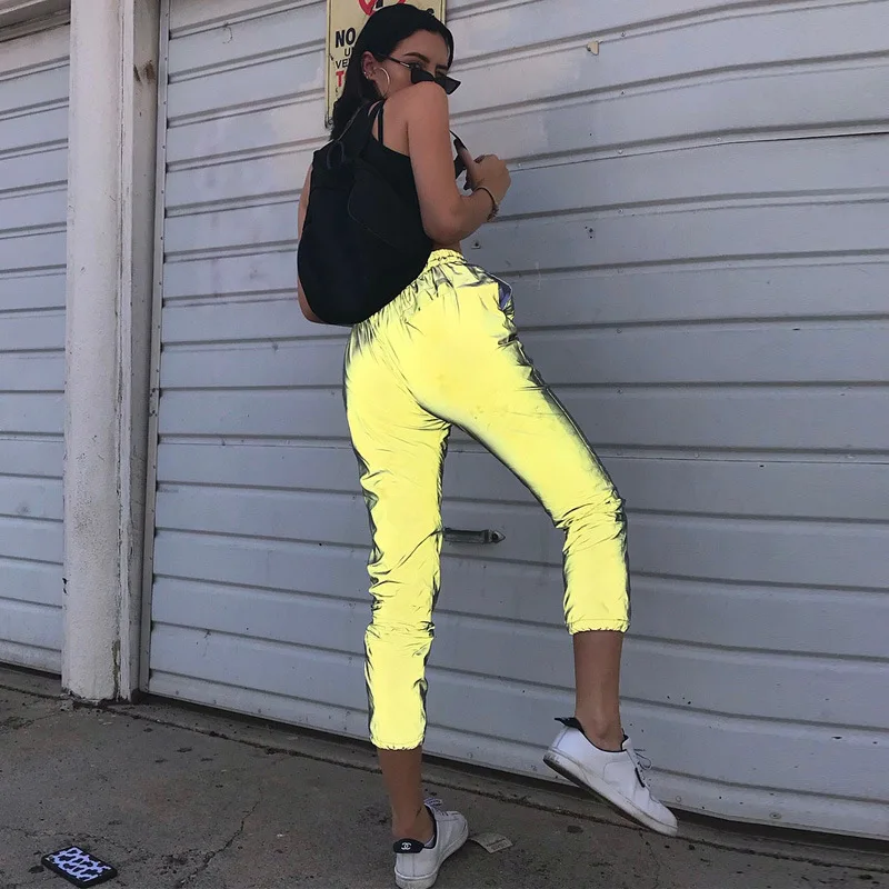 Women Autumn Funny Luminous Pants Elastic Waist Cool Pencil Jogger Shining Trousers TH36
Women Autumn Funny Luminous Pants Elastic Waist Cool Pencil Jogger Shining Trousers TH36