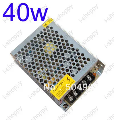40W 1.5A Universal Regulated Switching Power Supply /Transformer /Adapter,100~240V AC Input,24V DC Output, for CCTV LED Strips
40W 1.5A Universal Regulated Switching Power Supply /Transformer /Adapter,100~240V AC Input,24V DC Output, for CCTV LED Strips