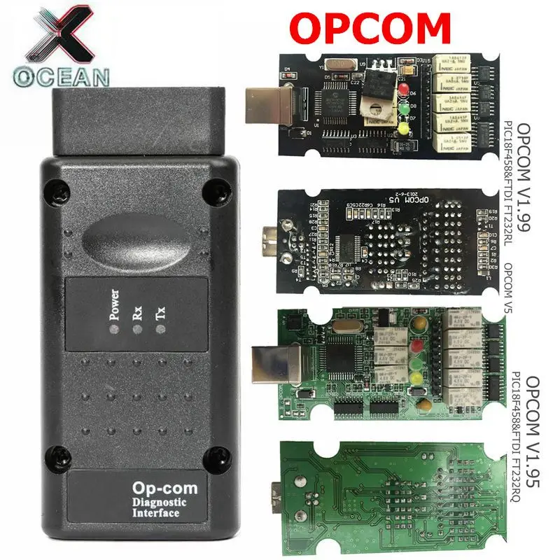 

OPCOM V1.59 V1.65 V1.70 V1.78 V1.95 V1.99 with PIC18F458 FTDI op-com OBD2 Diagnostic tool for Opel OP COM CAN BUS diagnostic