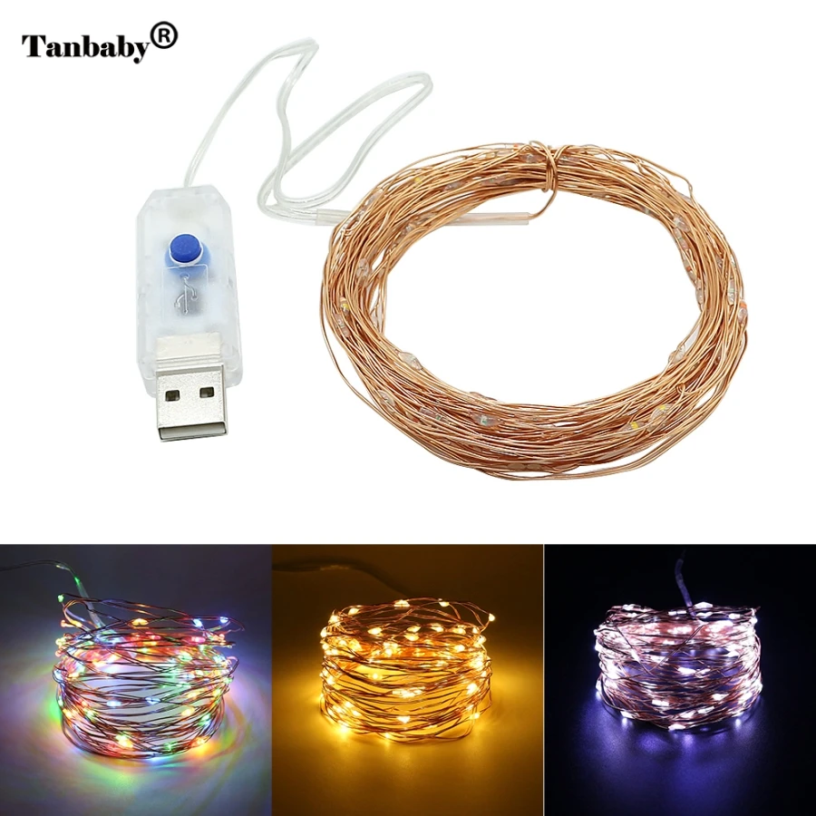 10pcs/lot USB powered 10M 100 LED copper wire string lights lights for Christmas Patio Garlands Holiday Party outdoor Decoration
10pcs/lot USB powered 10M 100 LED copper wire string lights lights for Christmas Patio Garlands Holiday Party outdoor Decoration