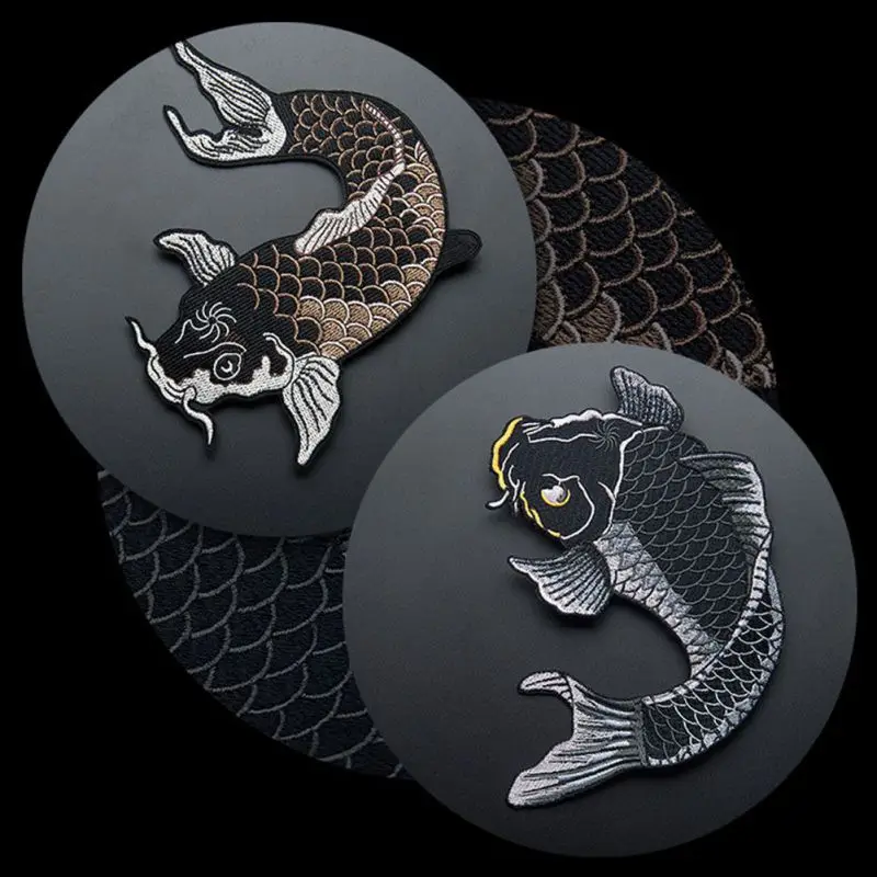 National Carp Fish Embroidered Patches Stripes Classic Ethnic Carp Koi Embroidery Patch DIY Patches Applique Cloth Stickers
National Carp Fish Embroidered Patches Stripes Classic Ethnic Carp Koi Embroidery Patch DIY Patches Applique Cloth Stickers