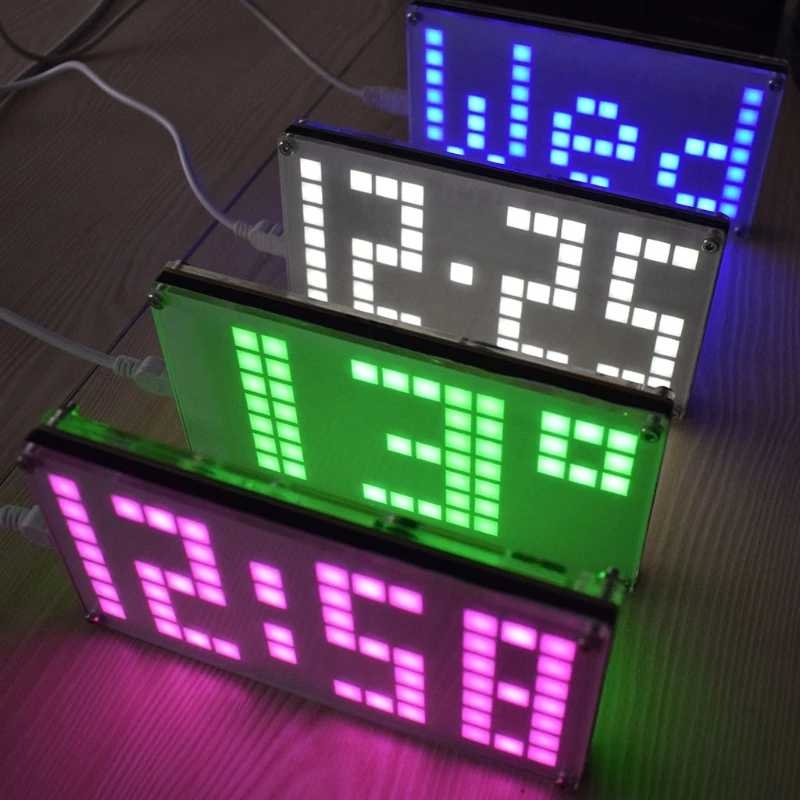DIY DS3231 Alarm Clock Kit Large Size Lattice Touch Clock Brightness Adjustable #0615
DIY DS3231 Alarm Clock Kit Large Size Lattice Touch Clock Brightness Adjustable #0615