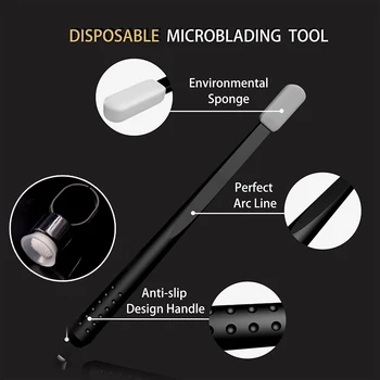 10pcs Eccentric Black Disposable Microblading Pen With Blister Packing For Eyebrow Microblading Tool with Pigment Ring
10pcs Eccentric Black Disposable Microblading Pen With Blister Packing For Eyebrow Microblading Tool with Pigment Ring