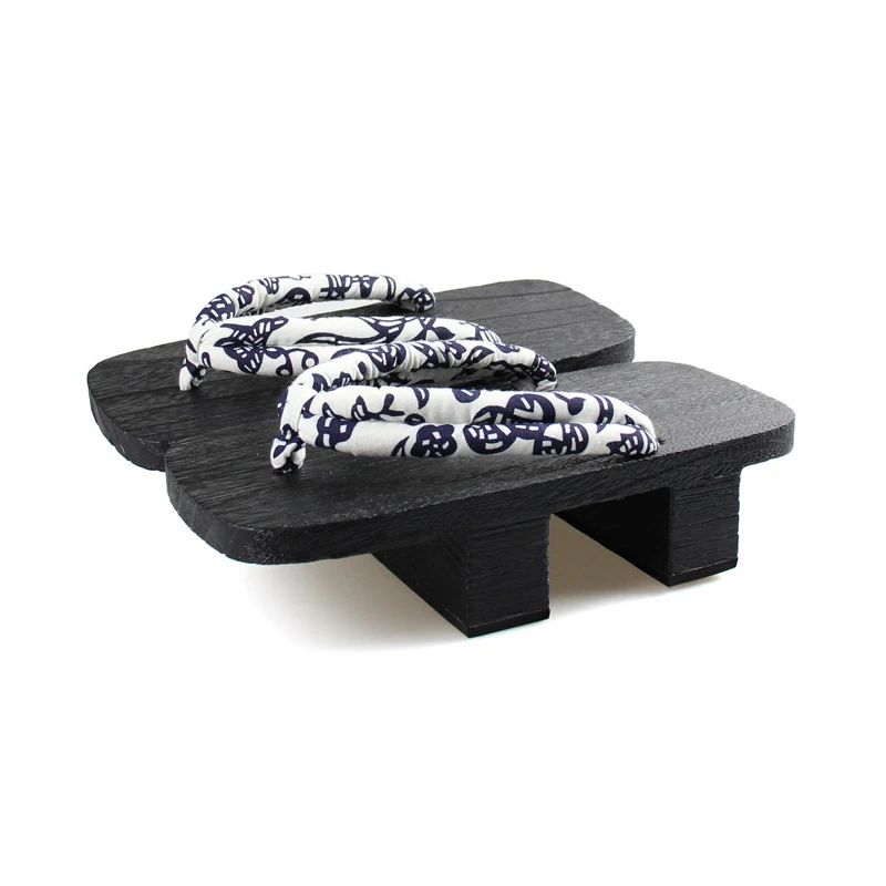Cosplay Shoes Men's Double Heel Wood Flip Flops Black Painted Color Summer Sandals Japan Geta Beach Slippers Clogs
Cosplay Shoes Men's Double Heel Wood Flip Flops Black Painted Color Summer Sandals Japan Geta Beach Slippers Clogs