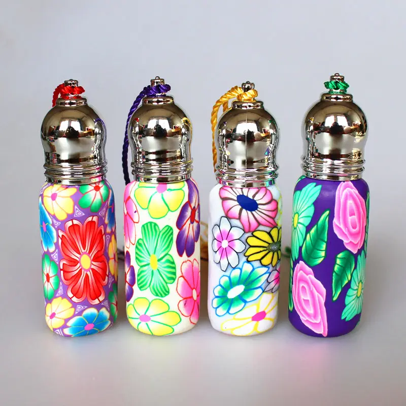 10pcs/Lot 10ml Glass Perfume Roll on Bottle with Glass Ball Polymer Clay Roller Essential Oil Bottle Many Patterns Randomly sent
10pcs/Lot 10ml Glass Perfume Roll on Bottle with Glass Ball Polymer Clay Roller Essential Oil Bottle Many Patterns Randomly sent