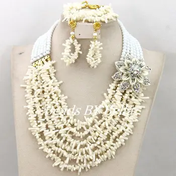 Latest White Coral/Crystal Beads Bridal Fashion Jewelry Set African Beads Wedding Party Jewelry Set Free Shipping ABY519
Latest White Coral/Crystal Beads Bridal Fashion Jewelry Set African Beads Wedding Party Jewelry Set Free Shipping ABY519