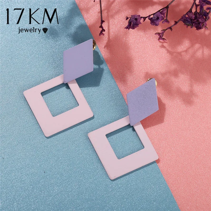 17KM New Big Square Dangle Earrings For Women Girl Trendy Flower Korean Earring 2019 Red Blue Pink Gold Female Fashion Jewelry
17KM New Big Square Dangle Earrings For Women Girl Trendy Flower Korean Earring 2019 Red Blue Pink Gold Female Fashion Jewelry