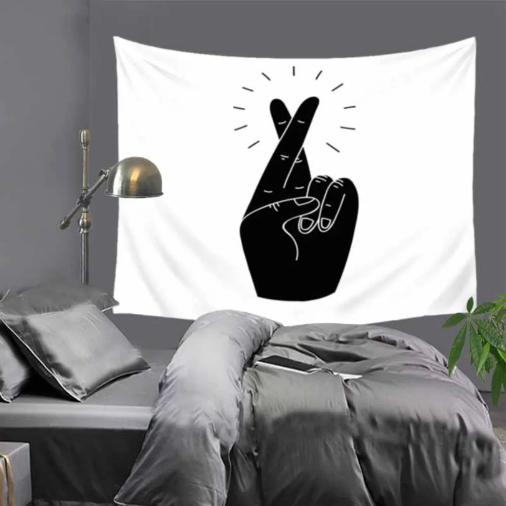 Cilected Nordic Minimalist Tapestry Black And White Home Wall Hanging Cartoon Polyester Tablecloth Sofa Background Cloth Blanket
Cilected Nordic Minimalist Tapestry Black And White Home Wall Hanging Cartoon Polyester Tablecloth Sofa Background Cloth Blanket