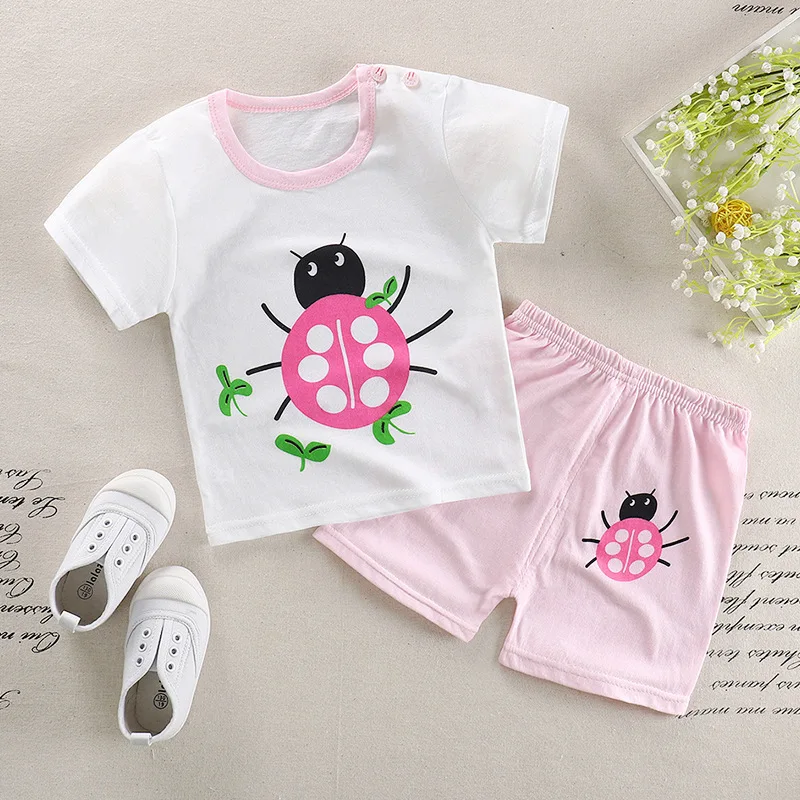 2019 Summer New Cute Baby Kids Clothes Children's Wear Cartoon Printing Short Sleeve Round Neck T-shirt+Shorts 2pcs Set
2019 Summer New Cute Baby Kids Clothes Children's Wear Cartoon Printing Short Sleeve Round Neck T-shirt+Shorts 2pcs Set