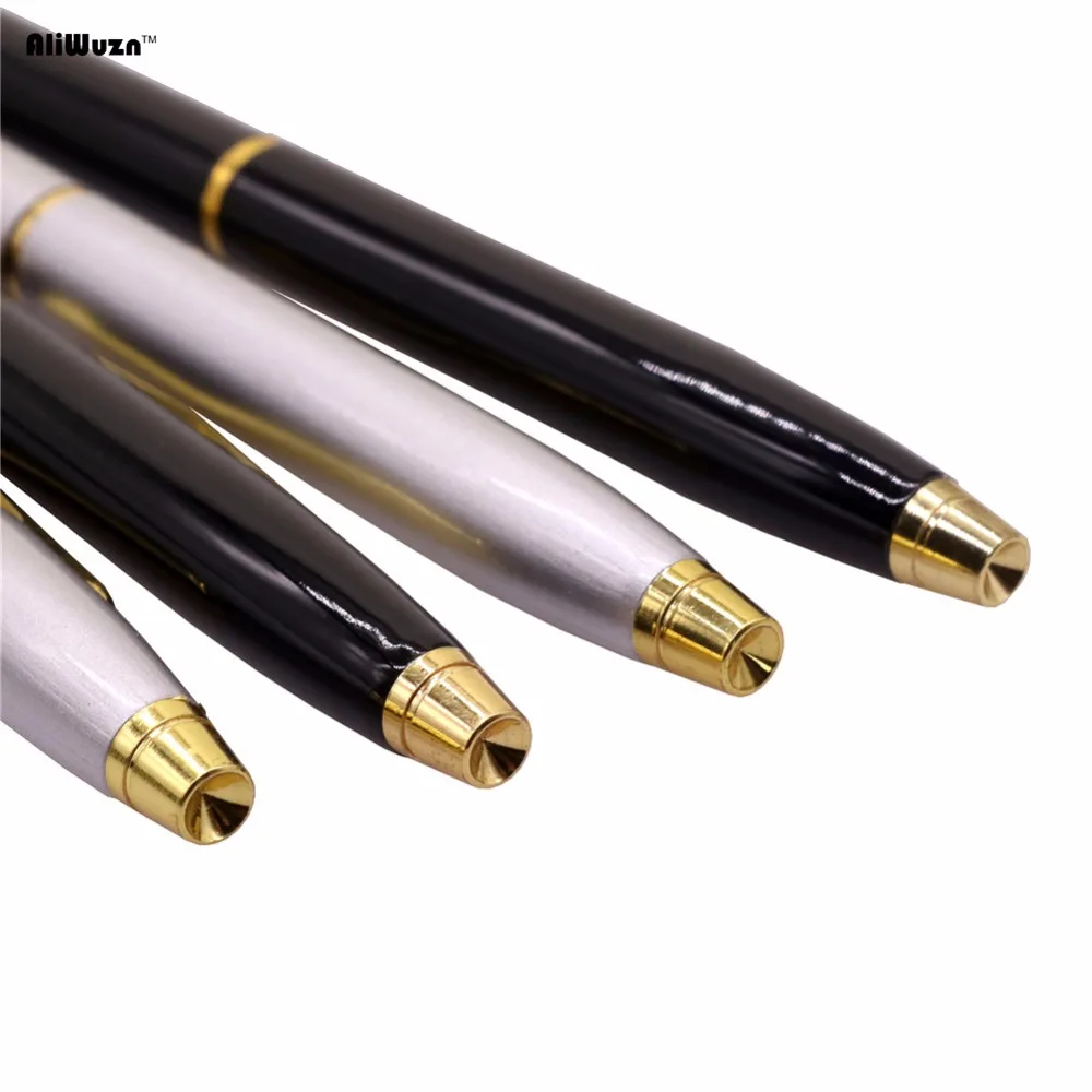 satin al iyi kaliteli metalik imza kalem paslanmaz celik cubuk donen metal tukenmez kalem ticari tukenmez kalem hediye kirtasiye tl10 64 tr dhgate com