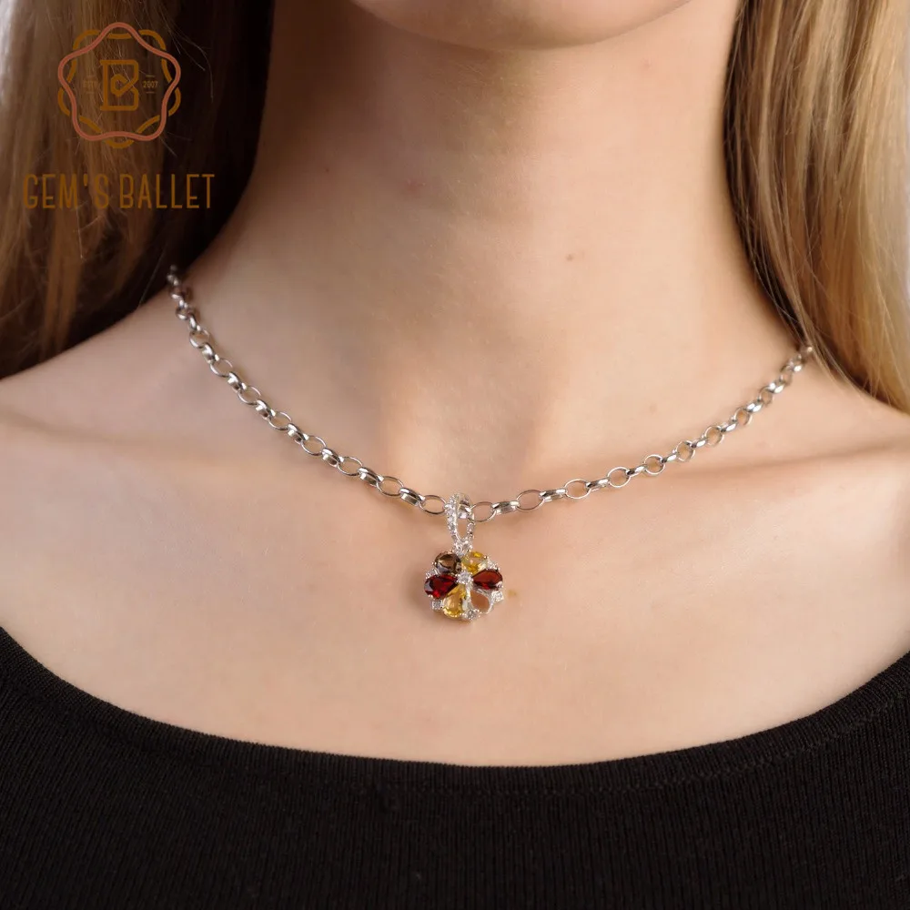 Gem's Ballet Snowflake Colors Natural Garnet Citrine Gemstone Pendants 925 Sterling Silver Necklace for Women Fine Jewelry
Gem's Ballet Snowflake Colors Natural Garnet Citrine Gemstone Pendants 925 Sterling Silver Necklace for Women Fine Jewelry