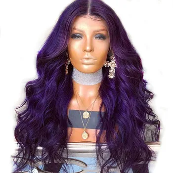 Brazilian Purple 360 Lace Frontal Closure Wigs PrePlucked Wavy Colored Lace Front Human Hair Wigs For Black Women Remy Full End
Brazilian Purple 360 Lace Frontal Closure Wigs PrePlucked Wavy Colored Lace Front Human Hair Wigs For Black Women Remy Full End