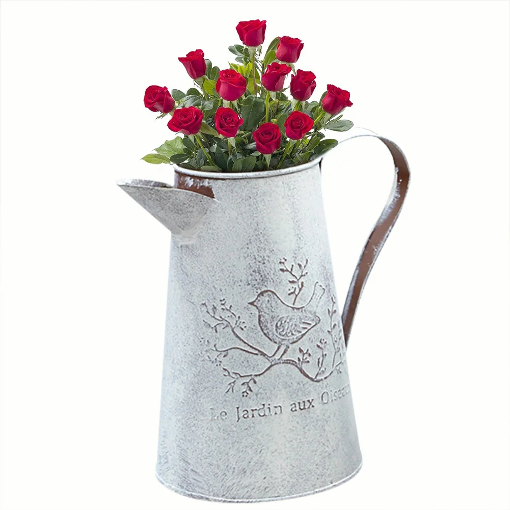 Household Home Gardening Iron Flower Watering Pot Decoration Vintage Flower Gardening Tin Watering Pot Bottle
Household Home Gardening Iron Flower Watering Pot Decoration Vintage Flower Gardening Tin Watering Pot Bottle