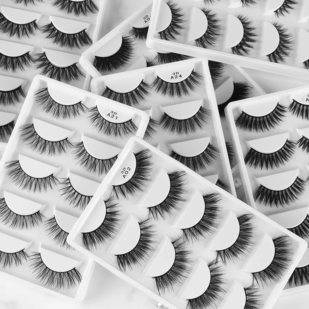 5 Pairs Soft 3D Mink Hair Lashes Real Mink False Eyelashes Natural False Lashes Handmade Eyelash Extension Makeup Tools
5 Pairs Soft 3D Mink Hair Lashes Real Mink False Eyelashes Natural False Lashes Handmade Eyelash Extension Makeup Tools