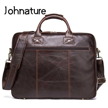 Johnature 2020 New Genuine Leather Zipper Solid Soft Handle Briefcase Mens Business Hangbag Shoulder & Crossbady Computer Bags
Johnature 2020 New Genuine Leather Zipper Solid Soft Handle Briefcase Mens Business Hangbag Shoulder & Crossbady Computer Bags