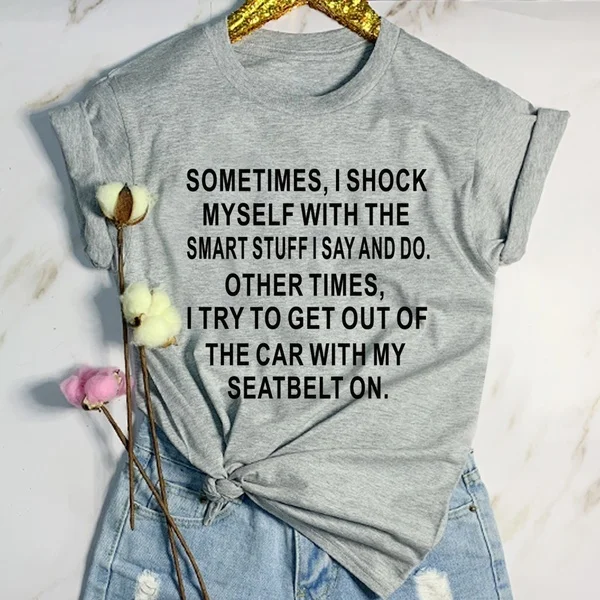 Sometimes i shock myself with smart stuff i say and do t shirt funny slogan women fashion grunge tumblr hipster street tees tops
Sometimes i shock myself with smart stuff i say and do t shirt funny slogan women fashion grunge tumblr hipster street tees tops
