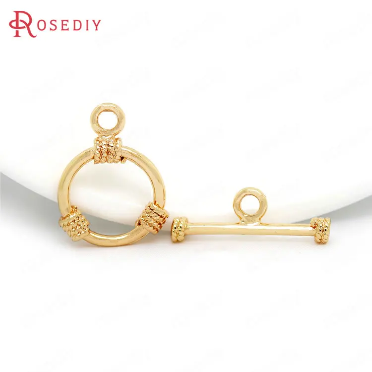(33221)6 Sets O:15*20MM,T:22*2MM 24K Champagne Gold Color Plated Brass Bracelet O Toggle Clasps Jewelry Findings Accessories
(33221)6 Sets O:15*20MM,T:22*2MM 24K Champagne Gold Color Plated Brass Bracelet O Toggle Clasps Jewelry Findings Accessories