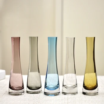 Modern Stylish simplicity color glass vase Home decoration flower vase Bedroom Tabletop Vase Decor Hydroponic vase container
Modern Stylish simplicity color glass vase Home decoration flower vase Bedroom Tabletop Vase Decor Hydroponic vase container
