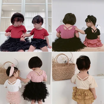 Girls Summer Short Sleeve T Shirt Children 2019 New Cotton Solid Color Round Collar Casual Top
Girls Summer Short Sleeve T Shirt Children 2019 New Cotton Solid Color Round Collar Casual Top