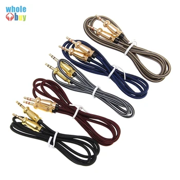Top quality AUX gourd style metal head durable 3.5mm male to male audio cable plug Audio cable For Mp3 Speaker palyer 200pcs/lot
Top quality AUX gourd style metal head durable 3.5mm male to male audio cable plug Audio cable For Mp3 Speaker palyer 200pcs/lot