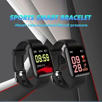 116 PLUS Smart Bracelet Heart Rate Blood Pressure Monitor Wristbands Sports Fitness Health Tracker Band Waterproof Smart Watch
116 PLUS Smart Bracelet Heart Rate Blood Pressure Monitor Wristbands Sports Fitness Health Tracker Band Waterproof Smart Watch