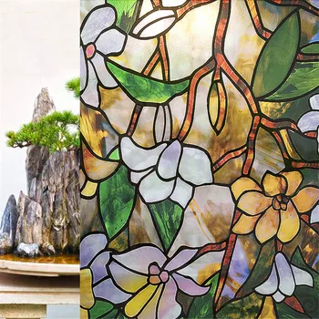 45*200cm Colorful Magnolia Art Opaque Frosted Window Films Vinyl Static Cling Self adhesive Privacy Glass Stickers
45*200cm Colorful Magnolia Art Opaque Frosted Window Films Vinyl Static Cling Self adhesive Privacy Glass Stickers