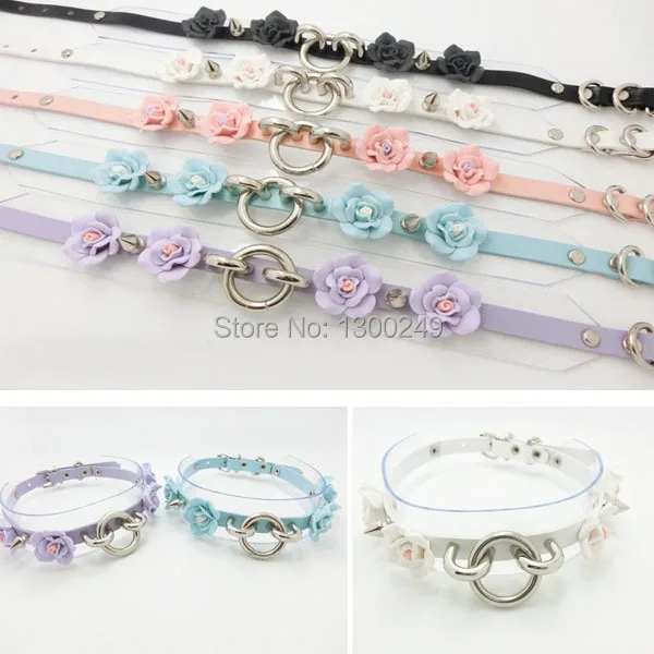 Fashion Sexy Harajuku Punk Goth Faux Leather Transparence Flower O-Round Rivet handmadeCollar Choker Necklace Free Shipping
Fashion Sexy Harajuku Punk Goth Faux Leather Transparence Flower O-Round Rivet handmadeCollar Choker Necklace Free Shipping