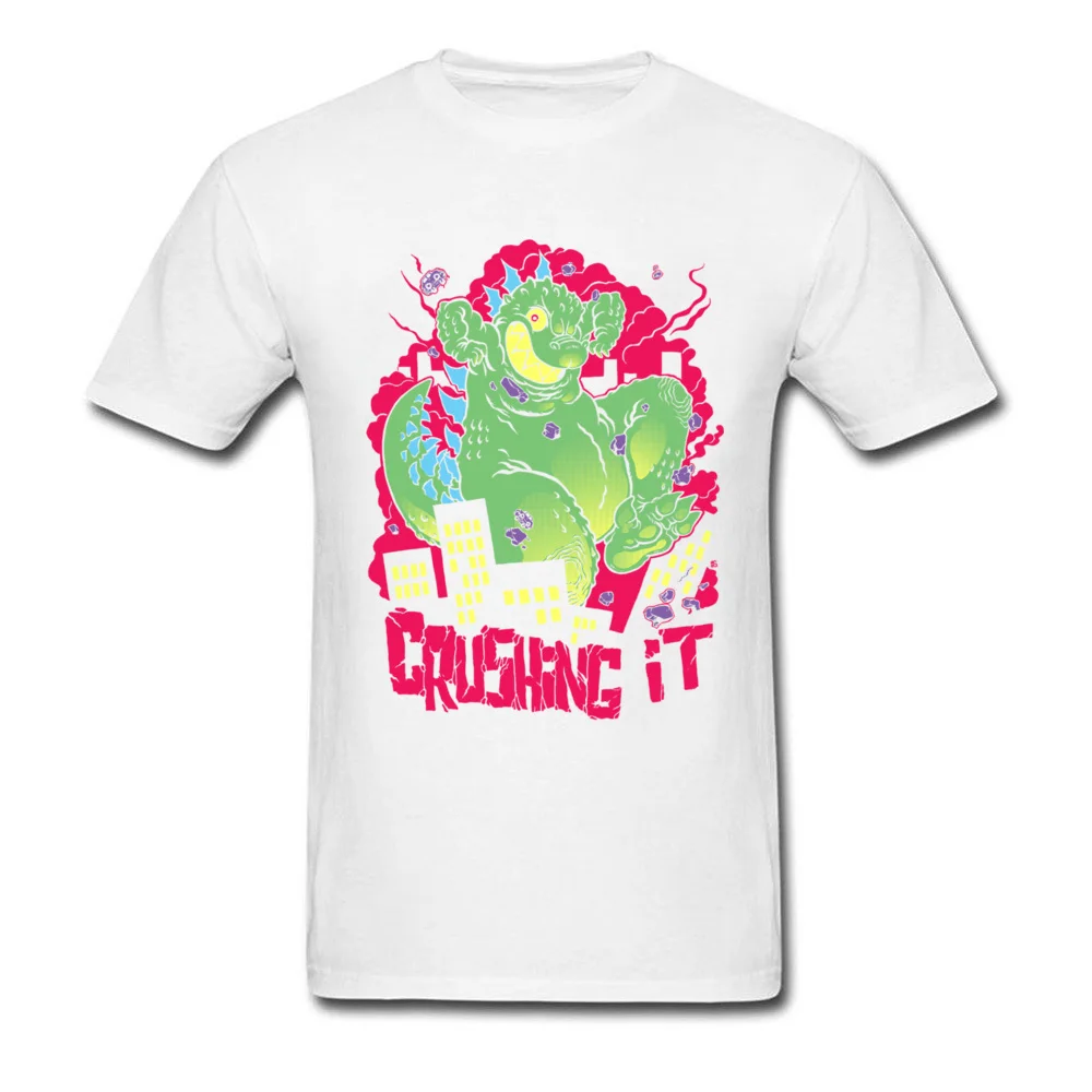 crushing it 11167 100% Cotton Tees for Men Printing T-shirts Customized Cheap Round Collar Tee Shirts Short Sleeve crushing it 11167 white
