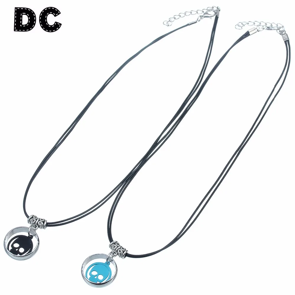 DC 2Pcs/Set Skull Pendant Choker Necklace For Women Men Personality Fashion Jewelry Adjustable Women Necklaces Wax Cord 50+5CM
DC 2Pcs/Set Skull Pendant Choker Necklace For Women Men Personality Fashion Jewelry Adjustable Women Necklaces Wax Cord 50+5CM