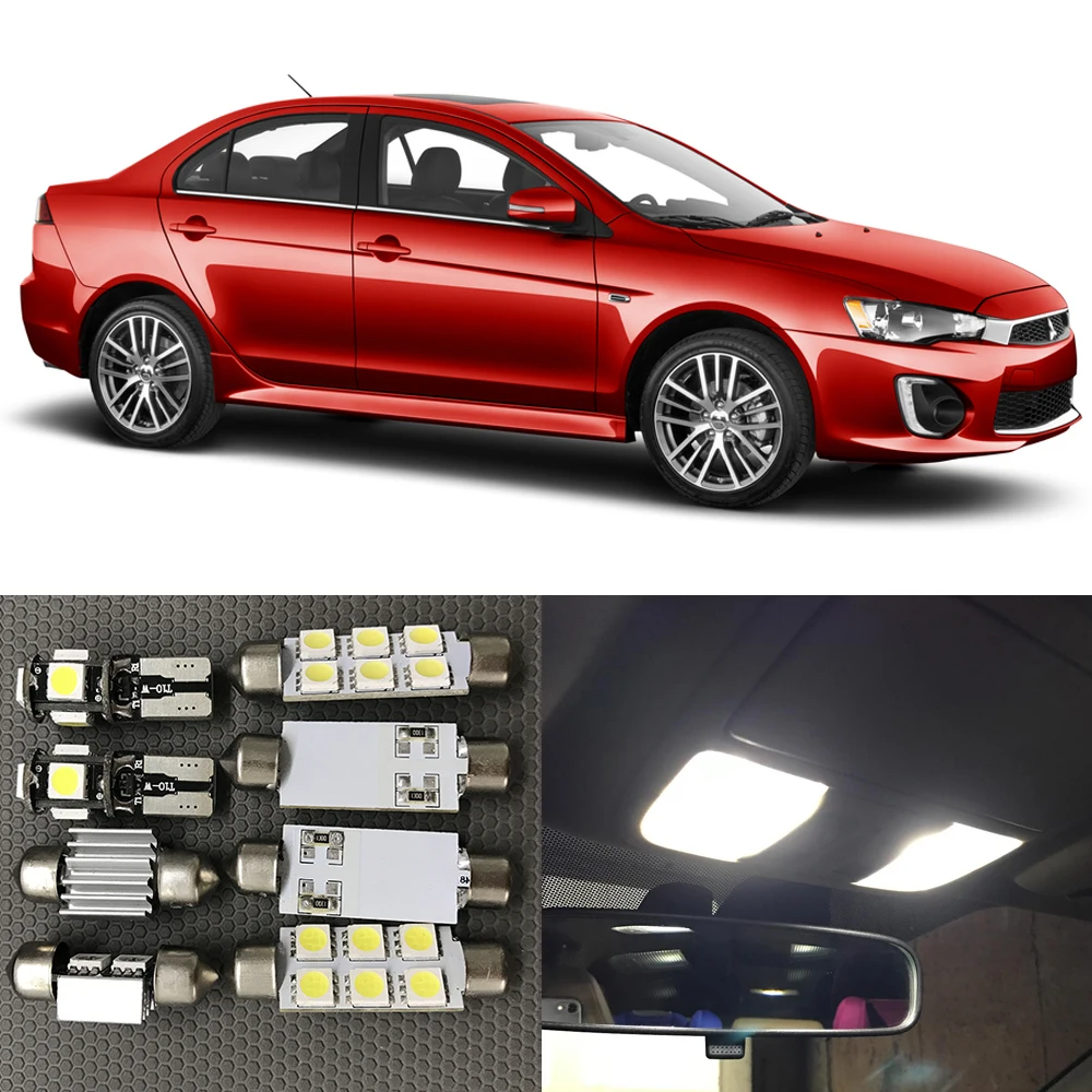 8pcs White Car LED Light Bulbs Interior Package Kit For 2007-2017 Mitsubishi Lancer Map Dome Trunk Door License Plate Lamp
8pcs White Car LED Light Bulbs Interior Package Kit For 2007-2017 Mitsubishi Lancer Map Dome Trunk Door License Plate Lamp