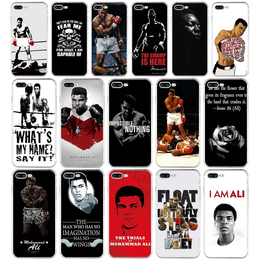 210H Muhammad Ali boxing champion Fashion Soft TPU Silicone Cover Case For Apple iPhone 6 6s 7 8 plus Case
210H Muhammad Ali boxing champion Fashion Soft TPU Silicone Cover Case For Apple iPhone 6 6s 7 8 plus Case