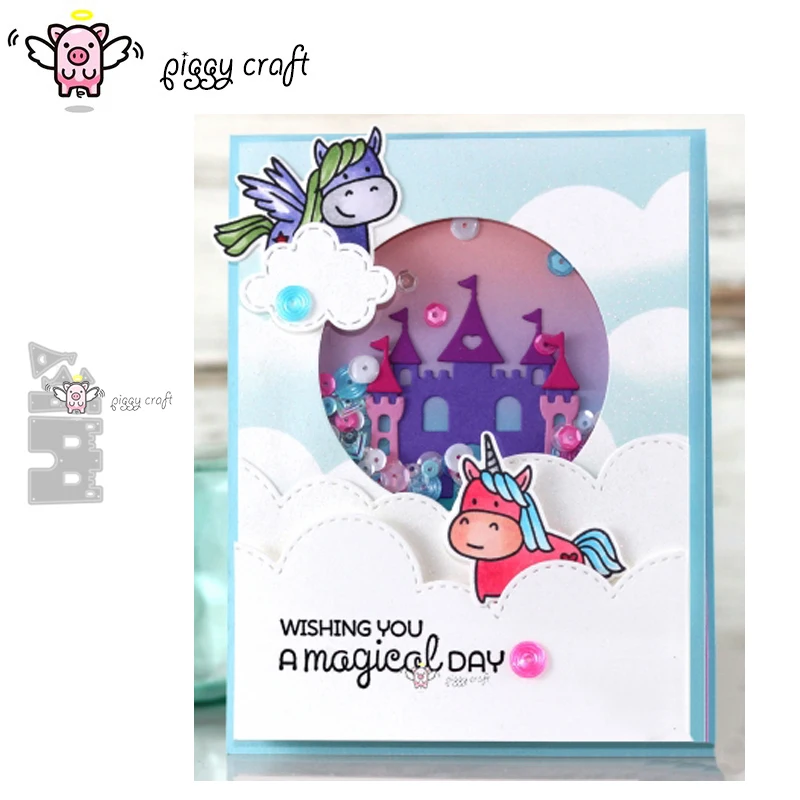 Piggy Craft metal cutting dies cut die mold 6Pcs Cartoon castle house Scrapbook paper craft knife mould blade punch stencils die
Piggy Craft metal cutting dies cut die mold 6Pcs Cartoon castle house Scrapbook paper craft knife mould blade punch stencils die