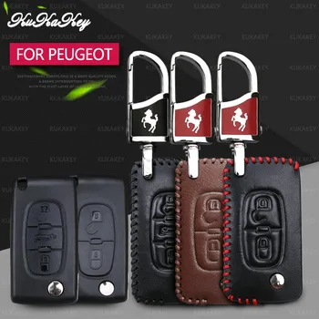 KUKAKEY Leather Car Key Case Fob Cover For Peugeot 107 206 207 208 306 307 308 407 408 508 RCZ Protected Bag Shell Holder
KUKAKEY Leather Car Key Case Fob Cover For Peugeot 107 206 207 208 306 307 308 407 408 508 RCZ Protected Bag Shell Holder