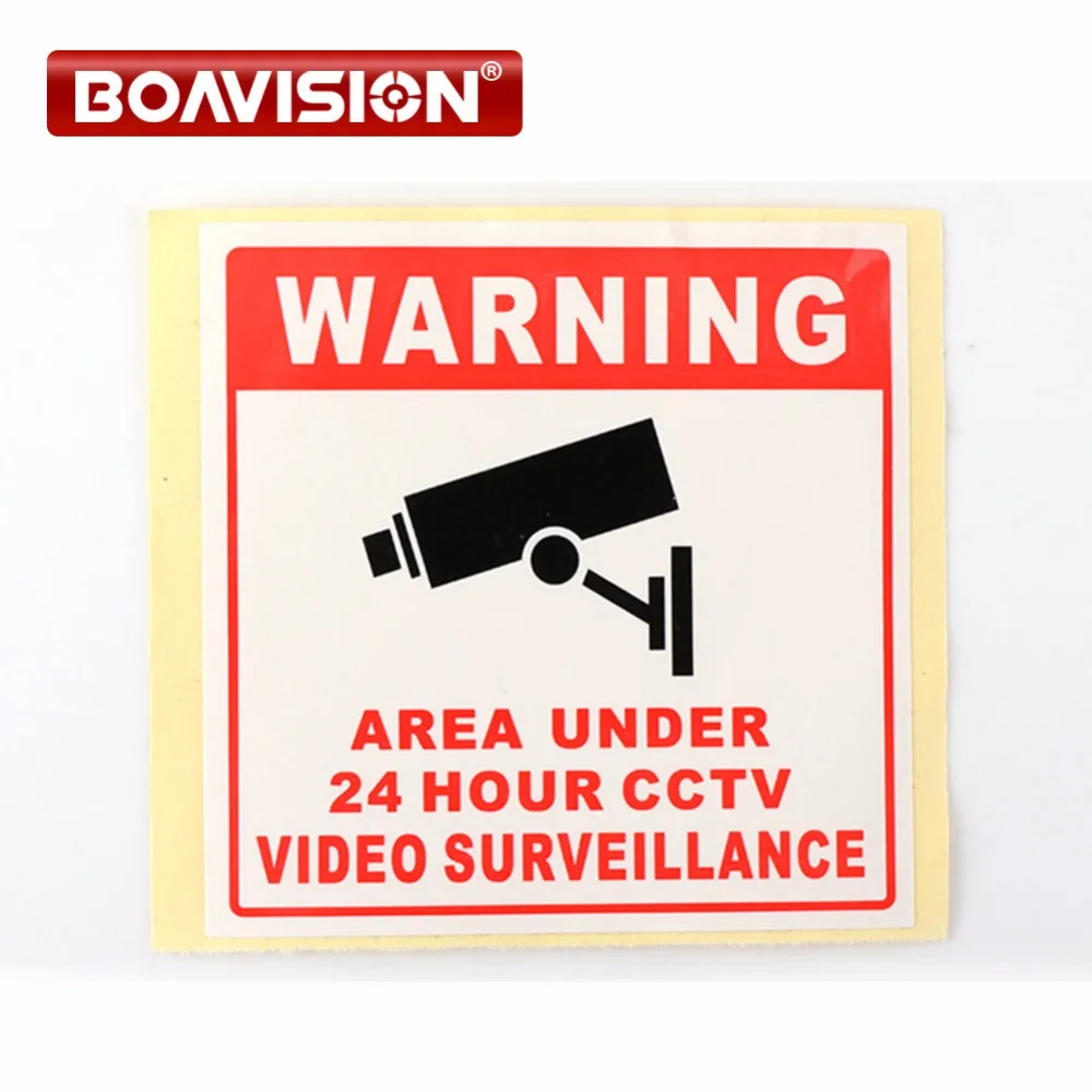 20Pcs 80*80MM Decal Sticker Warning Board 24HR CCTV Camera Surveillance Camera Sticker Warning Decal Signs
20Pcs 80*80MM Decal Sticker Warning Board 24HR CCTV Camera Surveillance Camera Sticker Warning Decal Signs