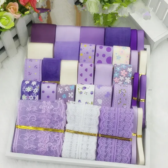 High Quality Purple Series 32 Meters Mixed Stain Grosgrain Cotton Lace Ribbon Children Hair Accessory.diy Hairbows Ribbon Set
High Quality Purple Series 32 Meters Mixed Stain Grosgrain Cotton Lace Ribbon Children Hair Accessory.diy Hairbows Ribbon Set