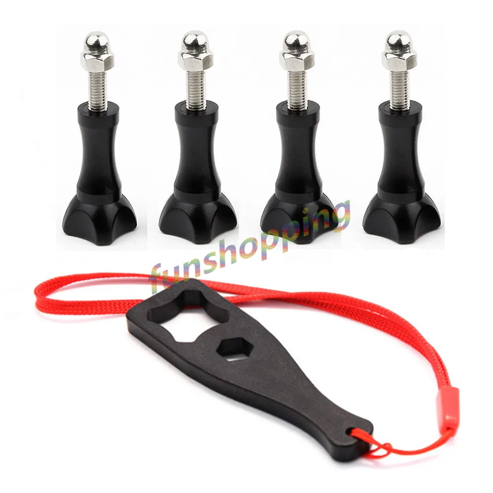 4X Screws + Wrench Tighten Thumb Knob Bolt Screw for GoPro Go Pro Hero 4 3+ 3 2 SJ4000 SJ5000 SJCAM Xiaomi Yi camera accessories
4X Screws + Wrench Tighten Thumb Knob Bolt Screw for GoPro Go Pro Hero 4 3+ 3 2 SJ4000 SJ5000 SJCAM Xiaomi Yi camera accessories