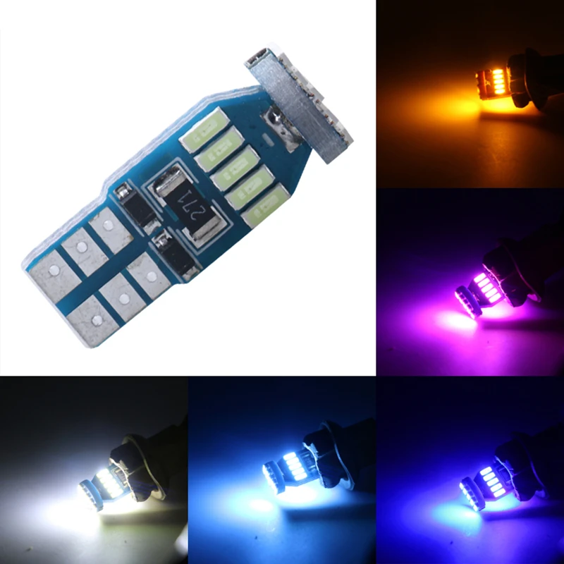 4 Pcs High quality Car LED Lights Bulb T10 4014 15 SMD 12V Auto Multicolor LED Light Bulb Lamp Car styling Parking Fog light
4 Pcs High quality Car LED Lights Bulb T10 4014 15 SMD 12V Auto Multicolor LED Light Bulb Lamp Car styling Parking Fog light